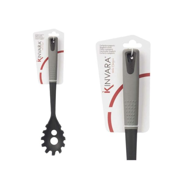 Cucchiaio per Servire la Pasta Kinvara Nero Grigio TPR PBT 7 x 34 x 4 cm (12 Unità)