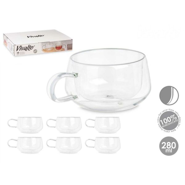 Tazza Vivalto Trasparente 280 ml (6 Unità)