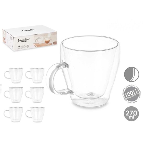 Tazza Vivalto Trasparente 270 ml (6 Unità)