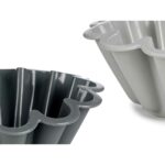 Stampo per Dolci Kinvara Grigio chiaro Grigio scuro Silicone 1,5 L 24,5 x 10 x 24,5 cm (6 Unità)