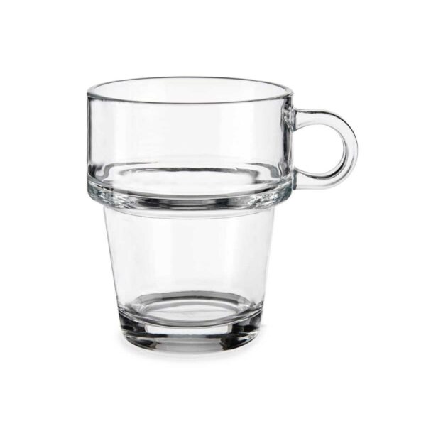 Tazza di caffè e tè Vivalto Trasparente Vetro 270 ml (6 Unità)