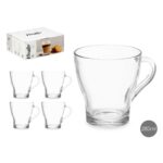 Tazza di caffè e tè Vivalto Trasparente Vetro 280 ml (6 Unità)