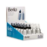 Bottiglia per nebulizzare Berilo Bianco Nero Trasparente Argentato Alluminio polipropilene 100 ml (24 Unità)