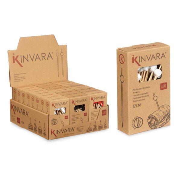Set di Spiedini per Barbecue Kinvara Bambù (24 Unità)