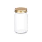 Vaso Vivalto Trasparente Dorato 500 ml (8 Unità)