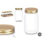 Vaso Vivalto Trasparente Dorato 500 ml (8 Unità)