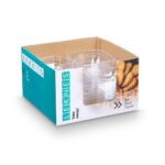 Set di Ciotole Leknes Trasparente Plastica 800 ml 15,3 x 7 x 15,3 cm (24 Unità)