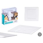 Set di piatti Leknes Trasparente polistirene Plastica 20,3 x 1,5 x 20,3 cm (24 Unità)