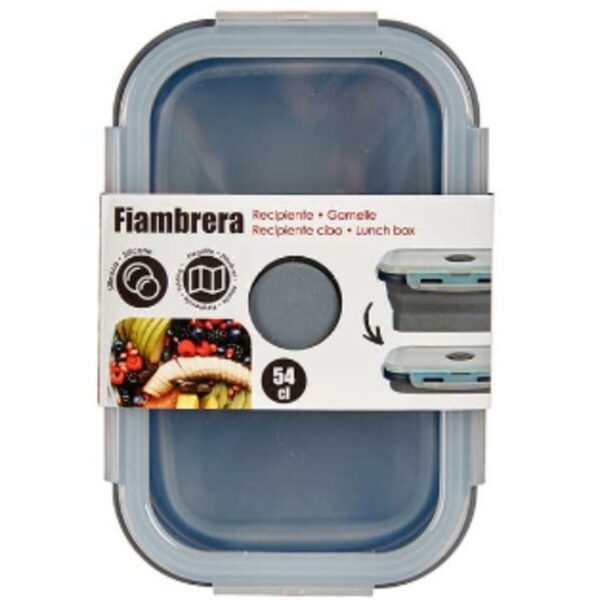 Porta pranzo Kinvara Grigio Trasparente ABS 540 ml (12 Unità)
