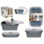 Porta pranzo Kinvara Grigio Trasparente ABS 540 ml (12 Unità)