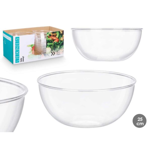 Set di piatti Leknes Trasparente Plastica 3,5 L 25,5 x 12,5 x 25,5 cm (12 Unità)
