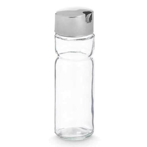 Oliera Vivalto Trasparente Argentato Metallo Cristallo Plastica 180 ml 4,6 x 15,7 x 4,6 cm (12 Unità)