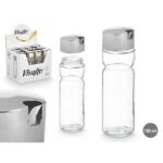 Oliera Vivalto Trasparente Argentato Metallo Cristallo Plastica 180 ml 4,6 x 15,7 x 4,6 cm (12 Unità)