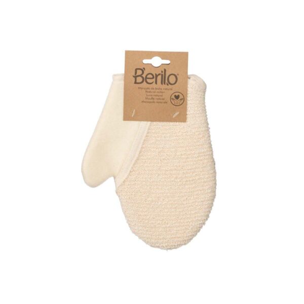 Guanto Esfoliante Berilo Bianco Beige (12 Unità)