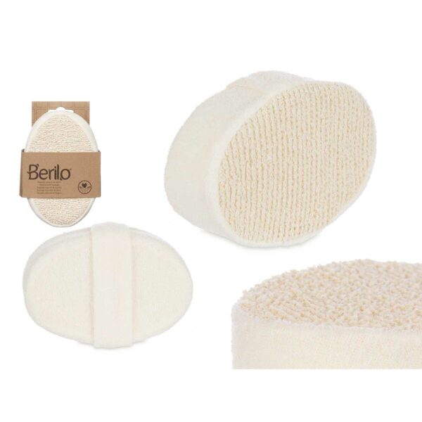 Spugna per il Corpo Berilo Bianco Beige 15 x 5 x 10 cm (12 Unità)