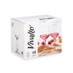 Calice per vino Vivalto Trasparente Vetro 420 ml (6 Unità)