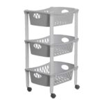 Carrello per Verdure Stefanplast Grigio Plastica 40 x 29,5 x 68,5 cm (6 Unità)