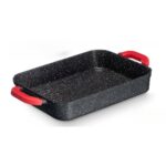 Griglia Kinvara Bianco Nero Rosso Silicone Alluminio 32 x 25 cm