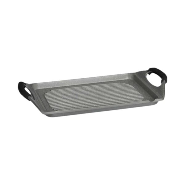 Griglia Kinvara Bianco Rosso Grigio Silicone Alluminio 34 x 26 cm