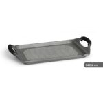 Griglia Kinvara Bianco Rosso Grigio Silicone Alluminio 34 x 26 cm