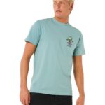 Maglia a Maniche Corte Uomo Rip Curl Search Icon Tee Azzurro