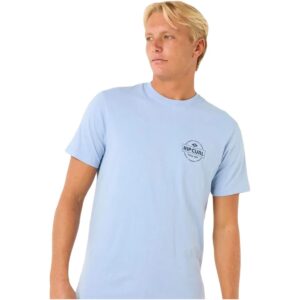 Maglia a Maniche Corte Uomo Rip Curl Staple Tee Azzurro