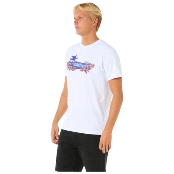 Maglia a Maniche Corte Uomo Rip Curl Surf Paradise Bianco