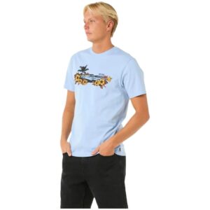 Maglia a Maniche Corte Uomo Rip Curl Surf Paradise Azzurro