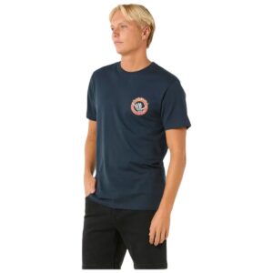 Maglia a Maniche Corte Uomo Rip Curl Shred Til Tee Blu Marino