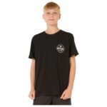 Maglia a Maniche Corte per Bambini Rip Curl Staple Nero