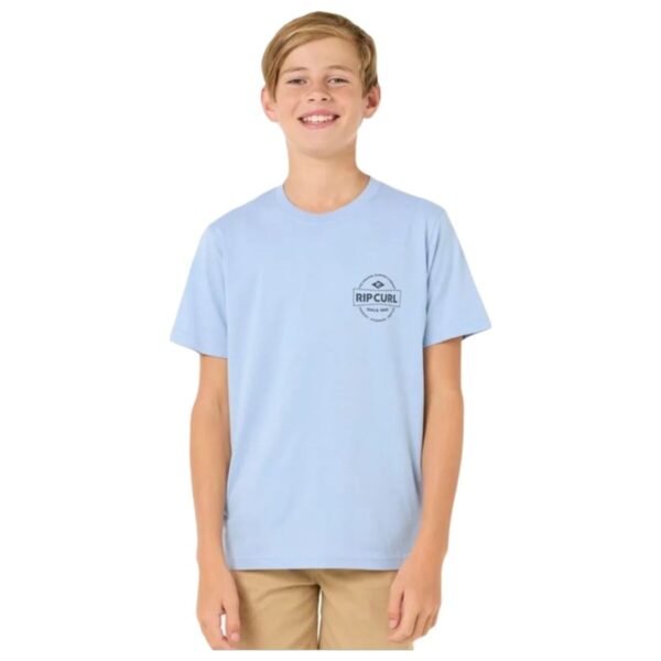 Maglia a Maniche Corte per Bambini Rip Curl Rip Curl Staple Tee Azzurro