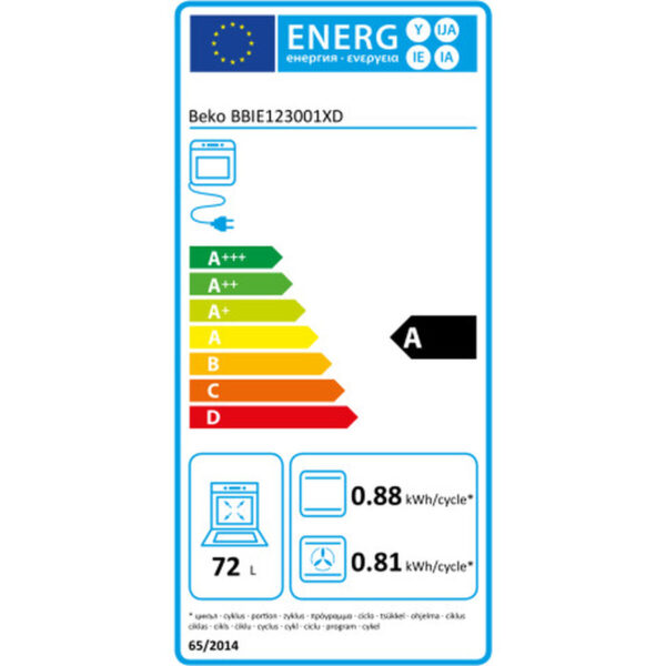 Forno Polivalente BEKO BBIE123001XD 2400W 80 L 72 L