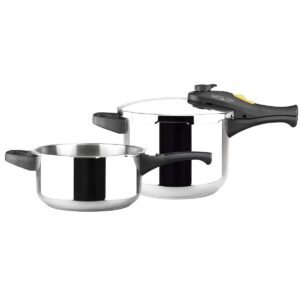 Set di pentole Express Magefesa STYLE 3+6L 3 L 6 L Acciaio inossidabile Plastica 2 Pezzi