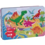 Puzzle Apli 48 x 32 cm Dinosauri 48 Pezzi (8 Unità)