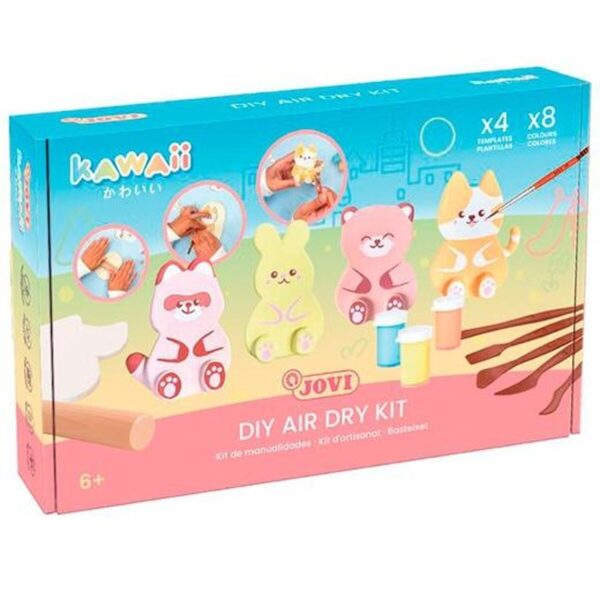Set Attività Manuali Jovi KAWAII AIR DRY Multicolore (3 Unità)