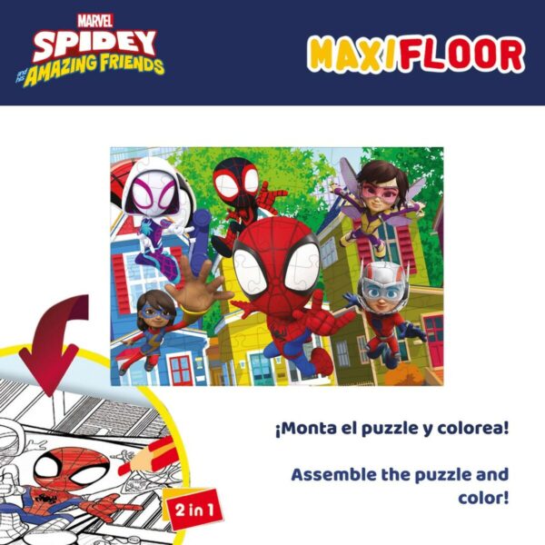 Set di 4 Puzzle Spidey 35 x 1,5 x 25 cm 48 Pezzi (6 Unità)
