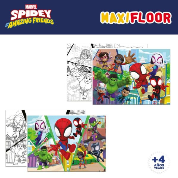Set di 4 Puzzle Spidey 35 x 1,5 x 25 cm 48 Pezzi (6 Unità)