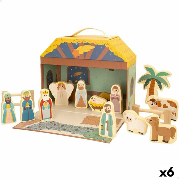 Presepe di Natale Woomax Legno Plastica 25 x 20 x 24,5 cm 15 Pezzi
