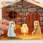 Presepe di Natale Woomax Legno Cartone 22 x 16 x 12 cm 11 Pezzi
