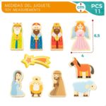 Presepe di Natale Woomax Legno Cartone 22 x 16 x 12 cm 11 Pezzi