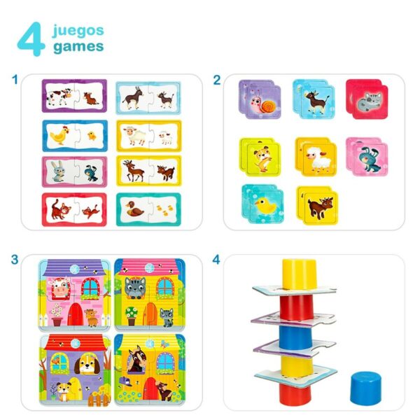 Puzzle Lisciani Giochi Carotina Baby 16 x 1 x 16,5 cm Fattoria 4 in 1 (12 Unità)