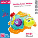 Giocattolo da trascinamento Winfun 23 x 12 x 23 cm Tartaruga Multicolore (2 Unità)