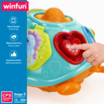 Giocattolo da trascinamento Winfun 23 x 12 x 23 cm Tartaruga Multicolore (2 Unità)