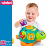 Giocattolo da trascinamento Winfun 23 x 12 x 23 cm Tartaruga Multicolore (2 Unità)
