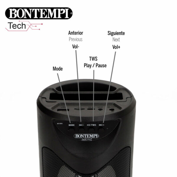 Altoparlante con Microfono Karaoke Bontempi 6 Unità