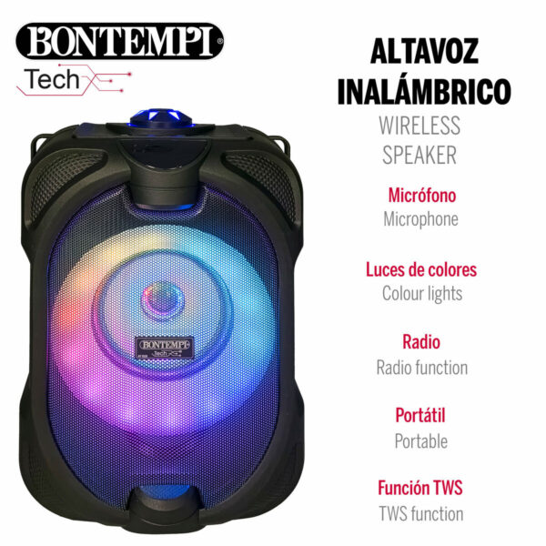 Altoparlante con Microfono Karaoke Bontempi 4 Unità