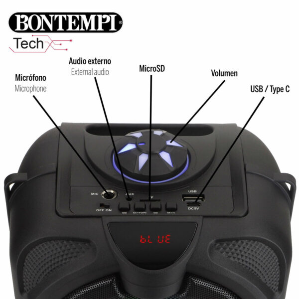 Altoparlante con Microfono Karaoke Bontempi 4 Unità