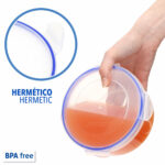 Set di Contenitori da Cucina Ermetici Impilabili Max Home 23 x 11 x 23 cm 6 Unità