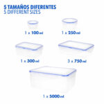 Set di Contenitori da Cucina Ermetici Impilabili Max Home 29 x 12 x 20 cm 6 Unità