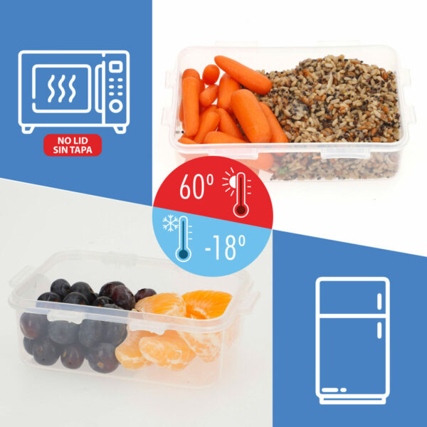 Set di Contenitori da Cucina Ermetici Impilabili Max Home 29 x 12 x 20 cm 6 Unità